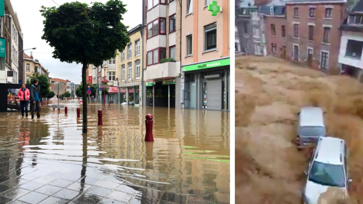 Belgien drabbas av fler översvämningar. 